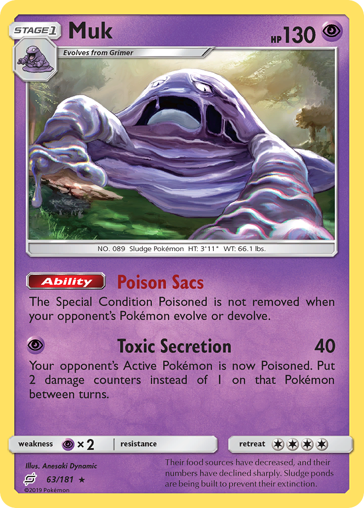 Muk (63/181) [Sun & Moon: Team Up] | Game Haven TX
