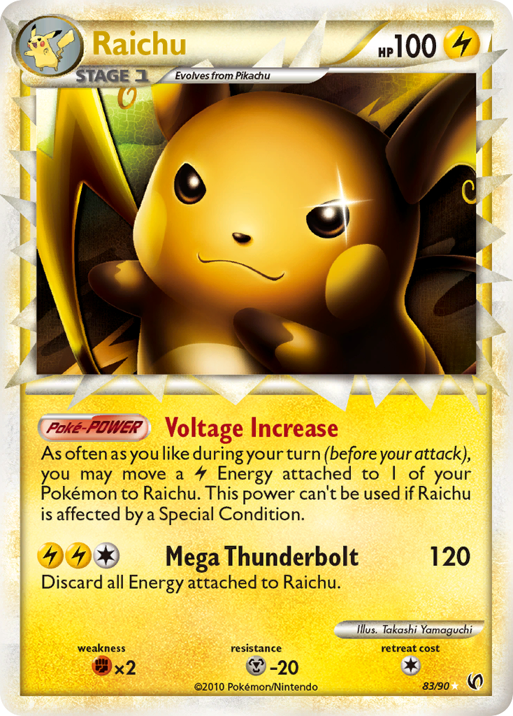 Raichu (83/90) [HeartGold & SoulSilver: Undaunted] | Game Haven TX