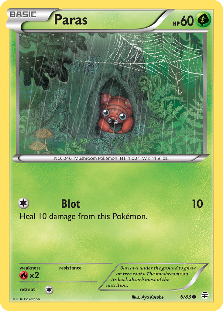Paras (6/83) [XY: Generations] | Game Haven TX