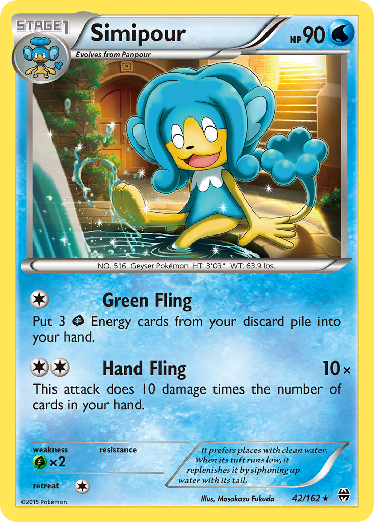 Simipour (42/162) [XY: BREAKthrough] | Game Haven TX