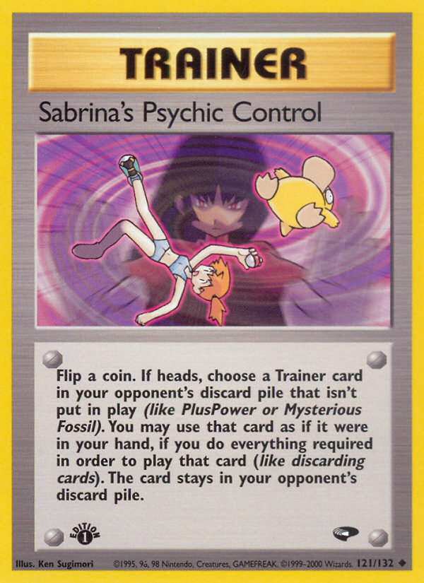 Sabrina's Psychic Control (121/132) [Gym Challenge 1st Edition] | Game Haven TX