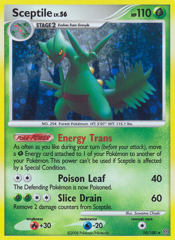 Sceptile (10/100) (Theme Deck Exclusive) [Diamond & Pearl: Stormfront] | Game Haven TX
