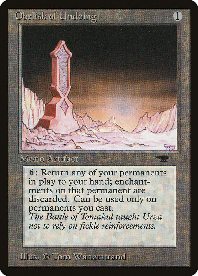Obelisk of Undoing [Antiquities] | Game Haven TX