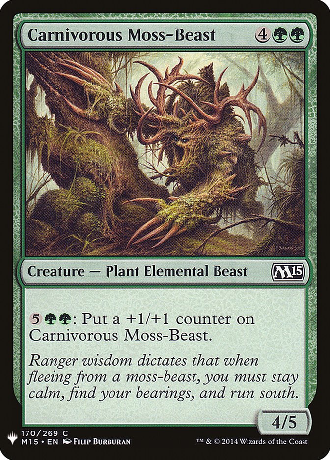 Carnivorous Moss-Beast [Mystery Booster] | Game Haven TX
