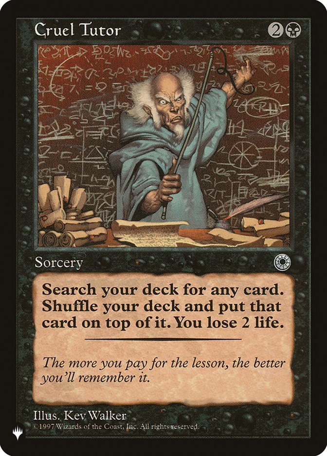 Cruel Tutor [The List] | Game Haven TX