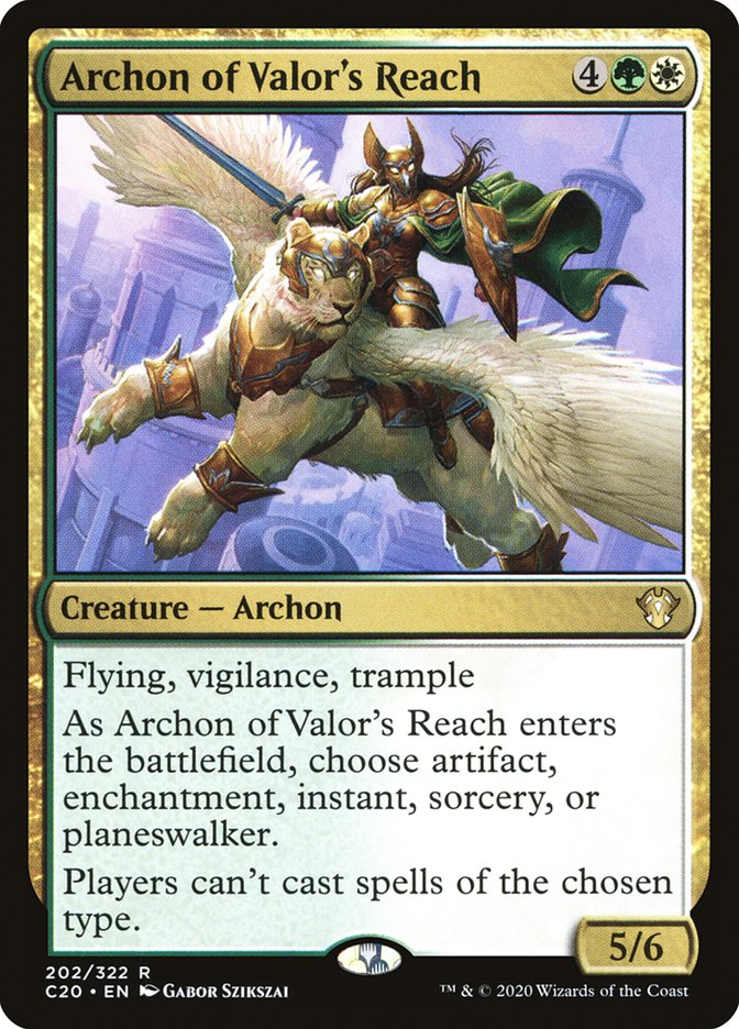 Archon of Valor's Reach [Commander 2020] | Game Haven TX