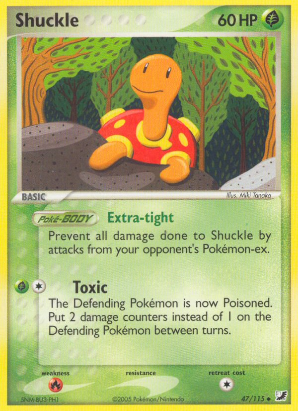 Shuckle (47/115) [EX: Unseen Forces] | Game Haven TX