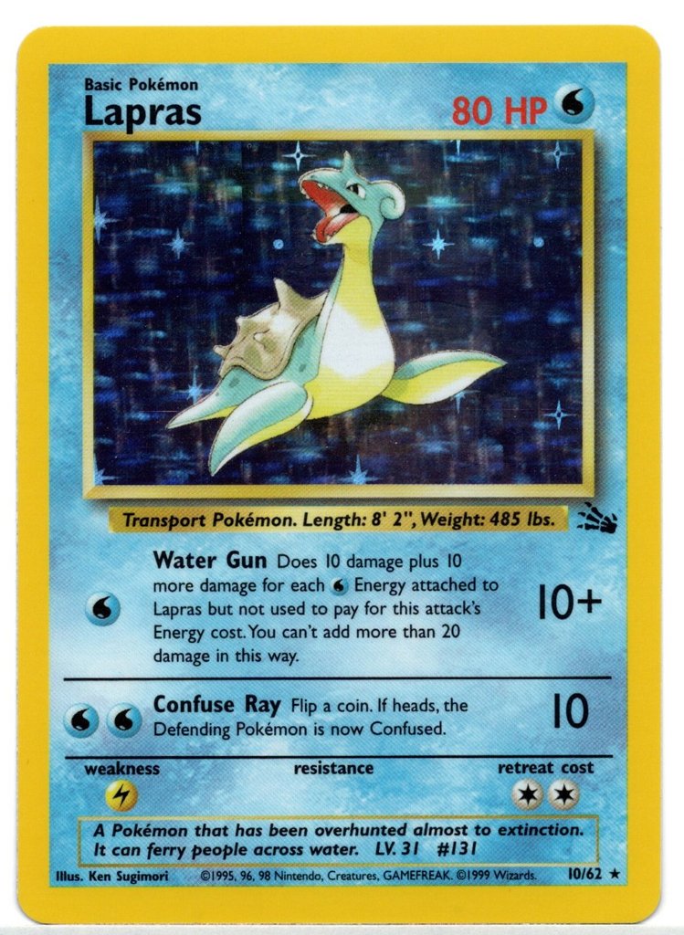 Lapras (10/62) [Fossil Unlimited] | Game Haven TX