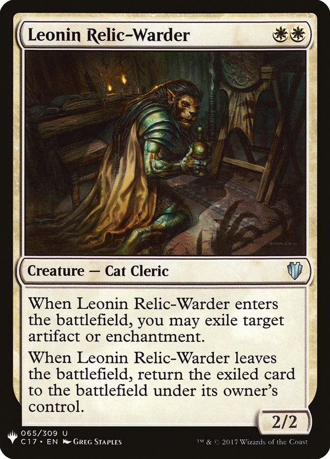 Leonin Relic-Warder [Mystery Booster] | Game Haven TX