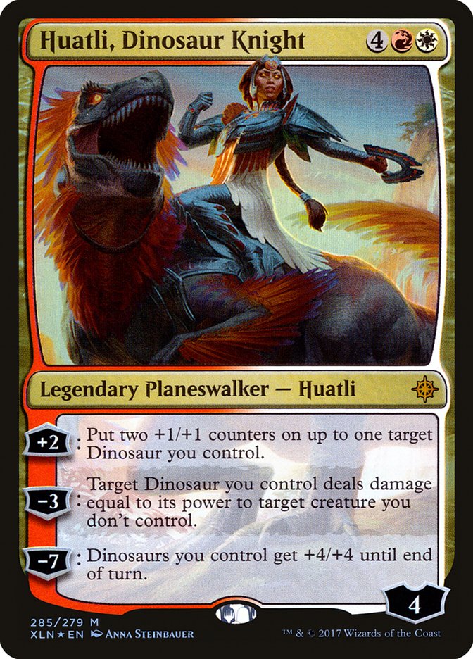 Huatli, Dinosaur Knight [Ixalan] | Game Haven TX