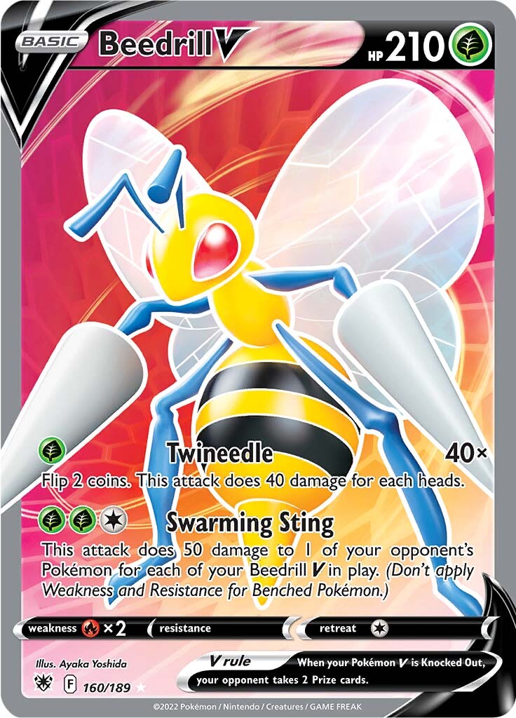 Beedrill V (160/189) [Sword & Shield: Astral Radiance] | Game Haven TX