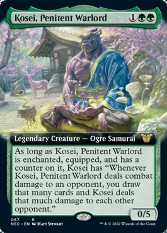 Kosei, Penitent Warlord (Extended) [Kamigawa: Neon Dynasty Commander] | Game Haven TX