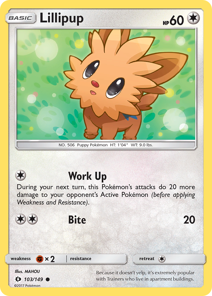 Lillipup (103/149) [Sun & Moon: Base Set] | Game Haven TX