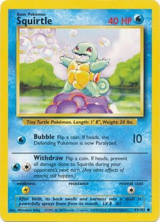 Squirtle (63/102) [Base Set Unlimited] | Game Haven TX