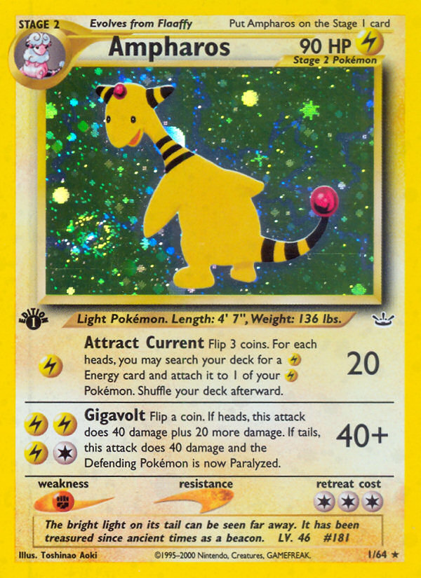Ampharos (1/64) [Neo Revelation 1st Edition] | Game Haven TX