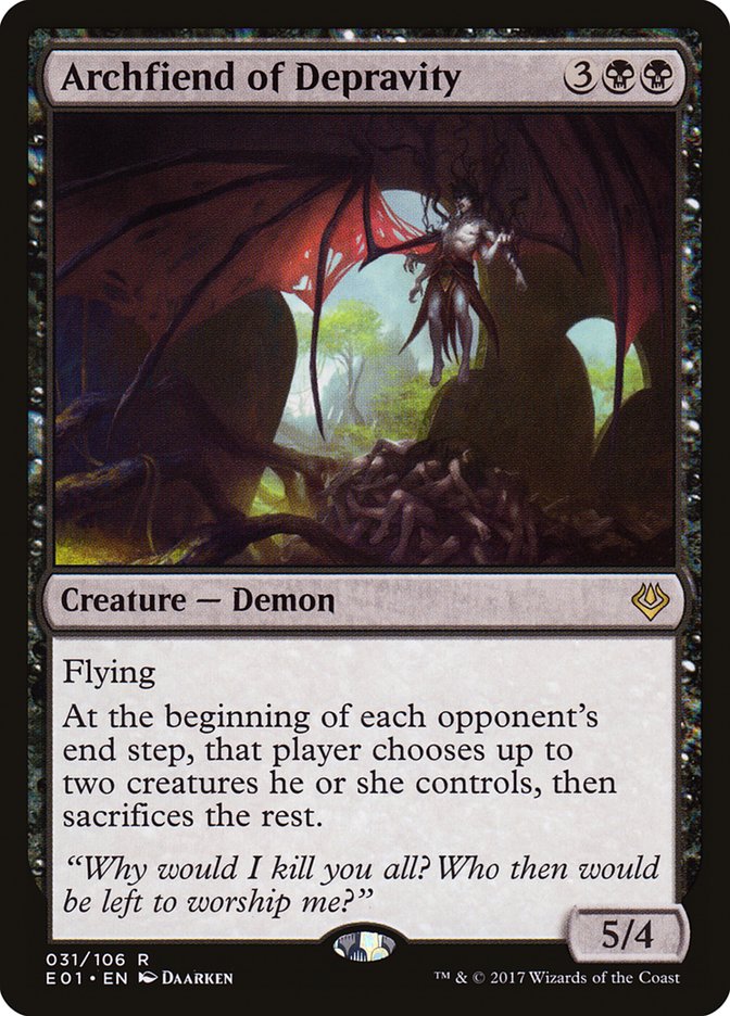Archfiend of Depravity [Archenemy: Nicol Bolas] | Game Haven TX