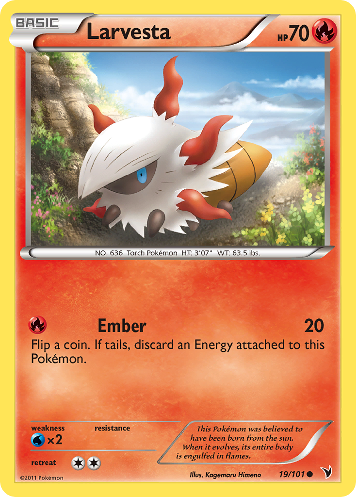 Larvesta (19/101) [Black & White: Noble Victories] | Game Haven TX