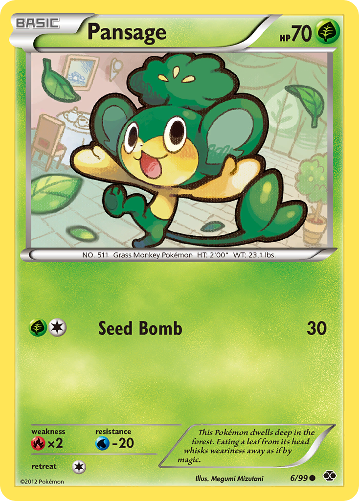 Pansage (6/99) [Black & White: Next Destinies] | Game Haven TX