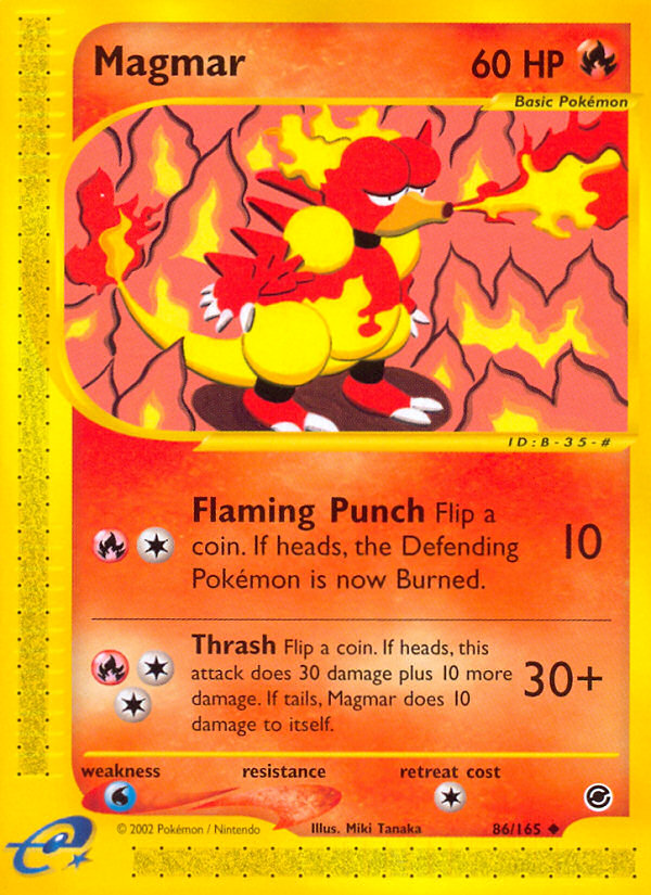 Magmar (86/165) [Expedition: Base Set] | Game Haven TX