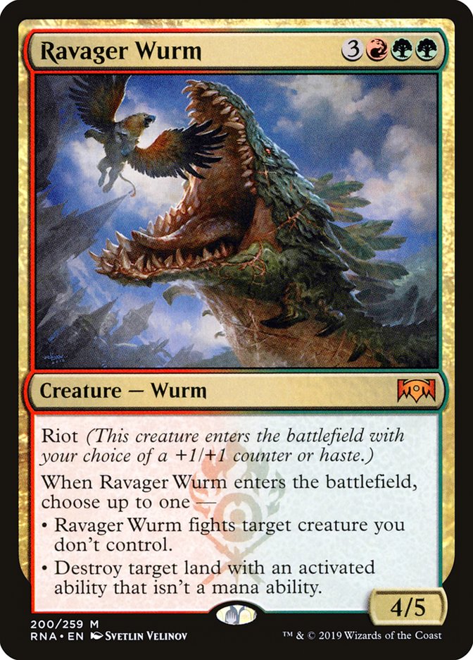 Ravager Wurm [Ravnica Allegiance] | Game Haven TX