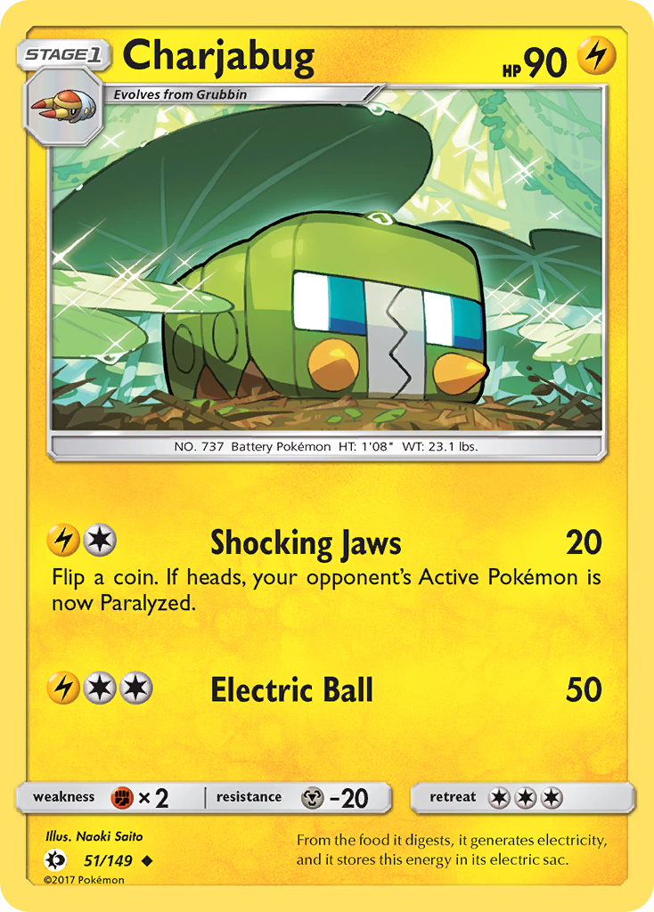 Charjabug (51/149) [Sun & Moon: Base Set] | Game Haven TX