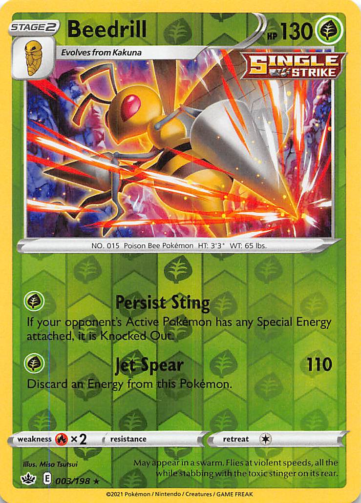 Beedrill (003/198) [Sword & Shield: Chilling Reign] | Game Haven TX