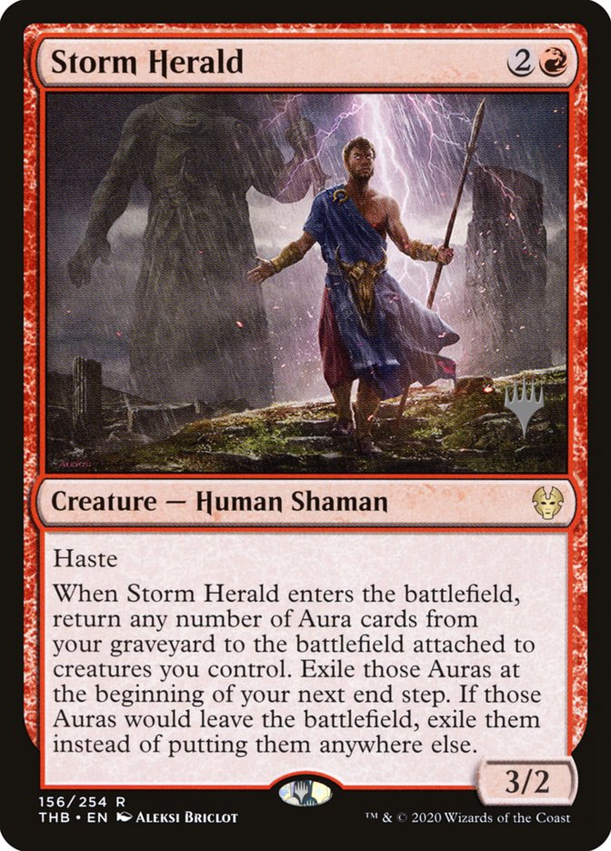 Storm Herald (Promo Pack) [Theros Beyond Death Promos] | Game Haven TX