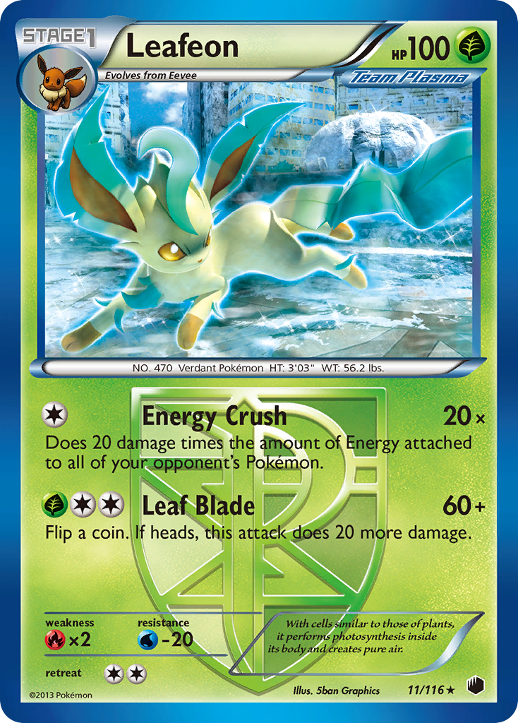 Leafeon (11/116) [Black & White: Plasma Freeze] | Game Haven TX