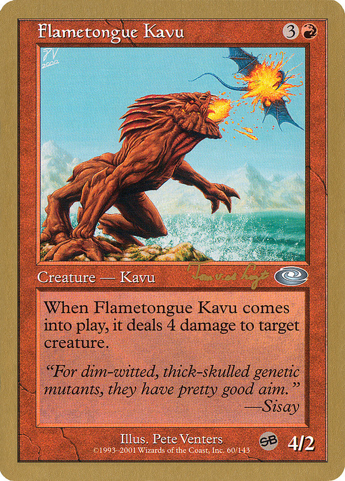 Flametongue Kavu (Tom van de Logt) (SB) [World Championship Decks 2001] | Game Haven TX