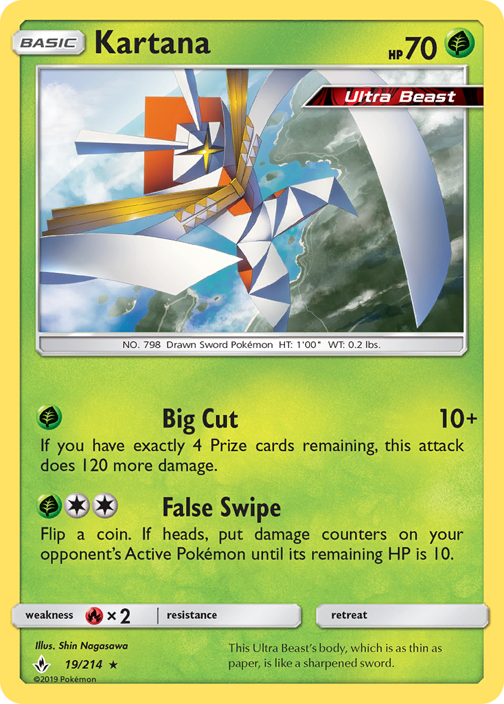 Kartana (19/214) [Sun & Moon: Unbroken Bonds] | Game Haven TX