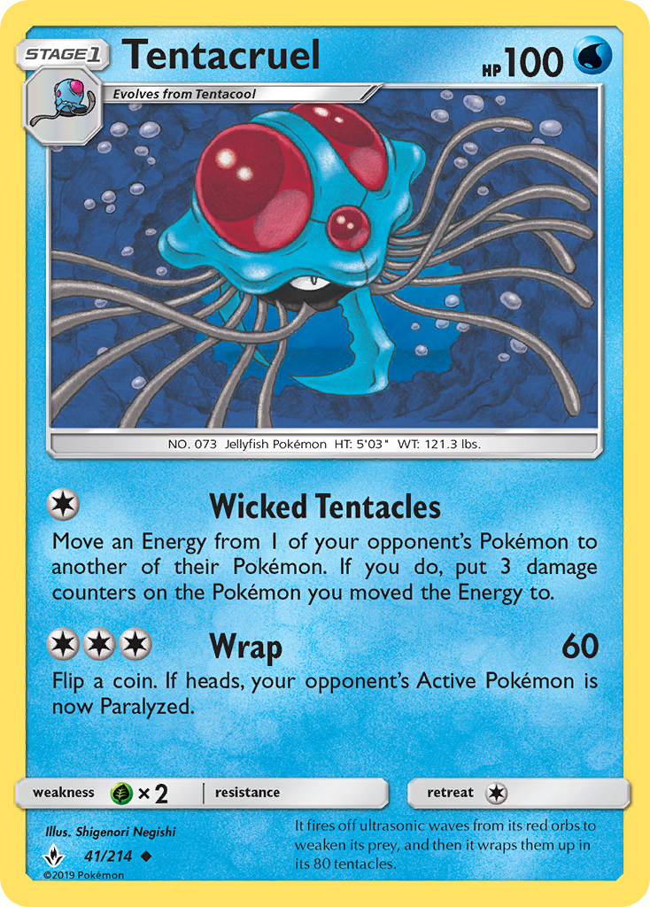 Tentacruel (41/214) [Sun & Moon: Unbroken Bonds] | Game Haven TX
