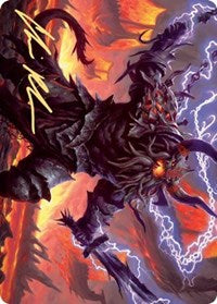Kardur, Doomscourge Art Card (Gold-Stamped Signature) [Kaldheim: Art Series] | Game Haven TX
