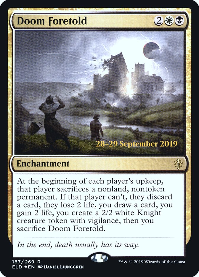 Doom Foretold [Throne of Eldraine Promos] | Game Haven TX