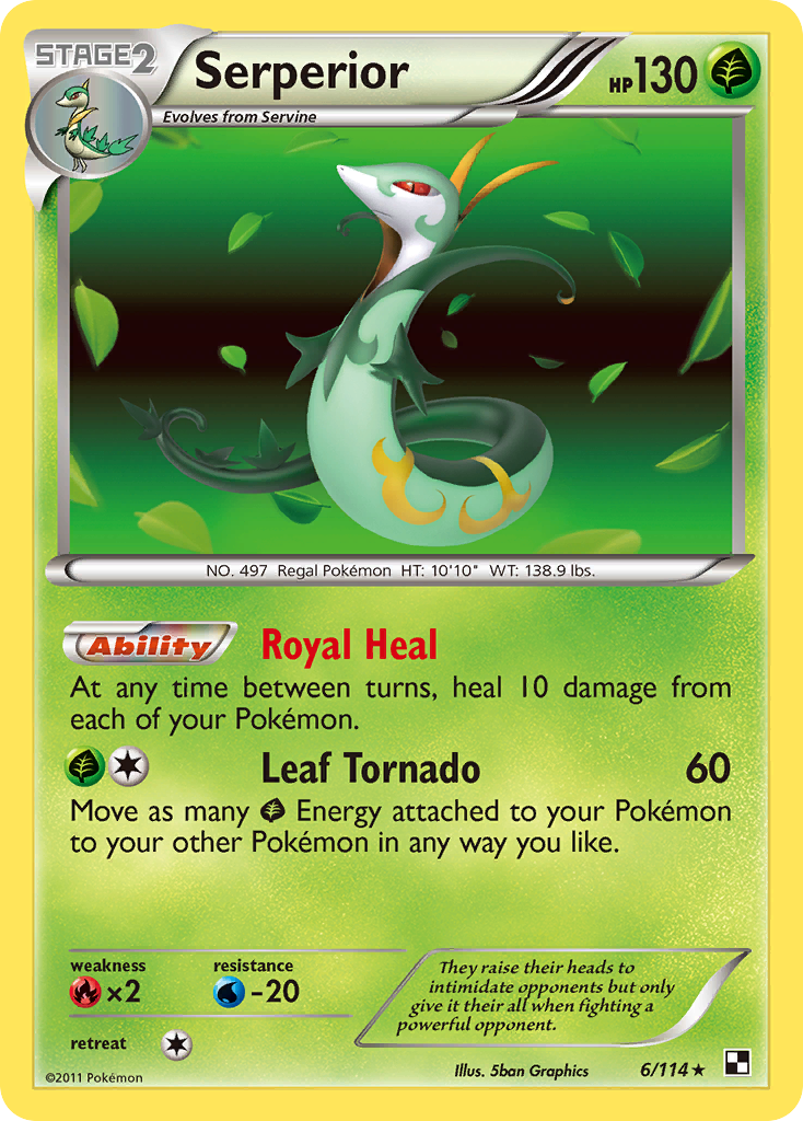 Serperior (6/114) [Black & White: Base Set] | Game Haven TX