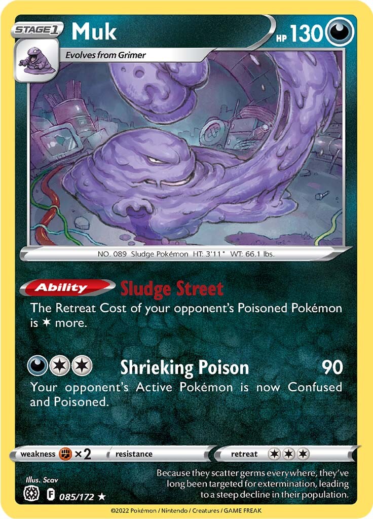 Muk (085/172) [Sword & Shield: Brilliant Stars] | Game Haven TX