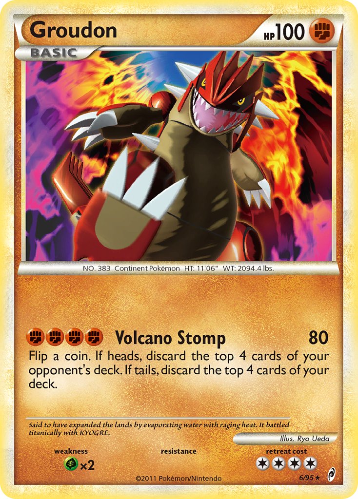 Groudon (6/95) (Theme Deck Exclusive) [HeartGold & SoulSilver: Call of Legends] | Game Haven TX