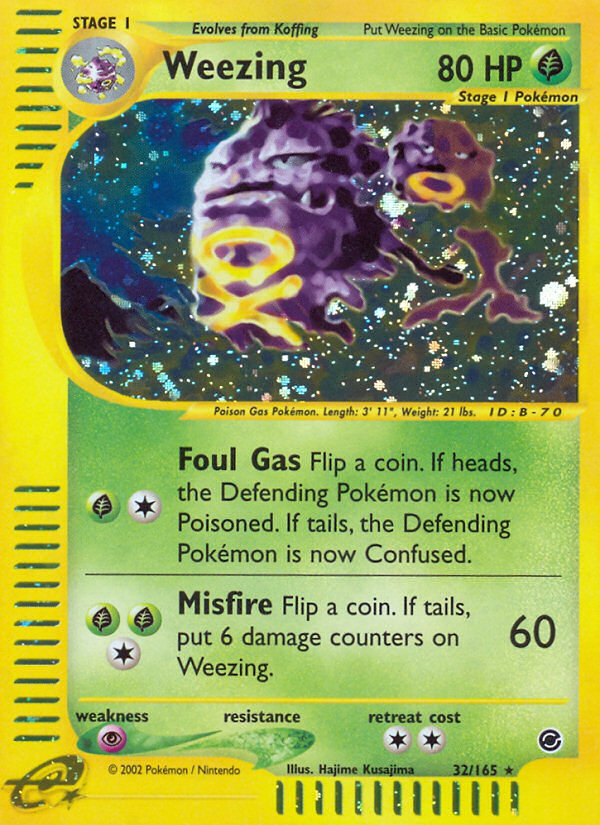 Weezing (32/165) [Expedition: Base Set] | Game Haven TX