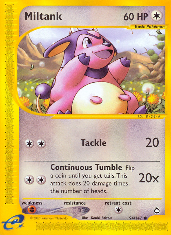 Miltank (94/147) [Aquapolis] | Game Haven TX