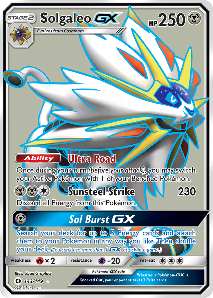 Solgaleo GX (143/149) [Sun & Moon: Base Set] | Game Haven TX
