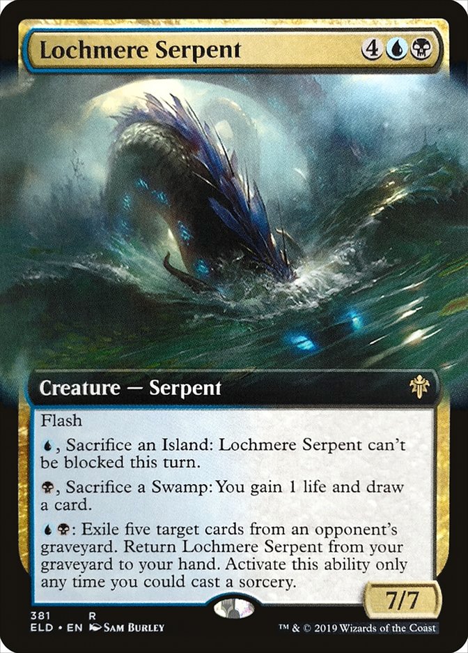 Lochmere Serpent (Extended Art) [Throne of Eldraine] | Game Haven TX