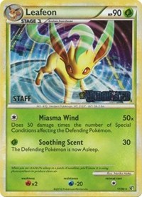 Leafeon (17/90) (Prerelease Promo) [Staff] [Nintendo: Black Star Promos] | Game Haven TX