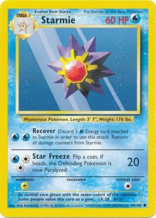 Starmie (64/102) [Base Set Unlimited] | Game Haven TX