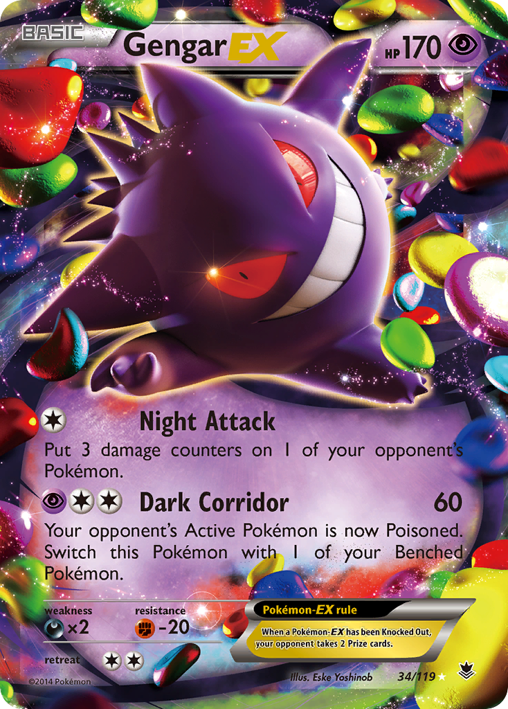 Gengar EX (34/119) [XY: Phantom Forces] | Game Haven TX