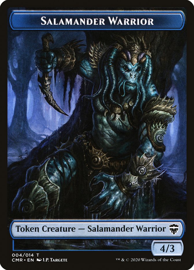 Salamander Warrior Token [Commander Legends Tokens] | Game Haven TX