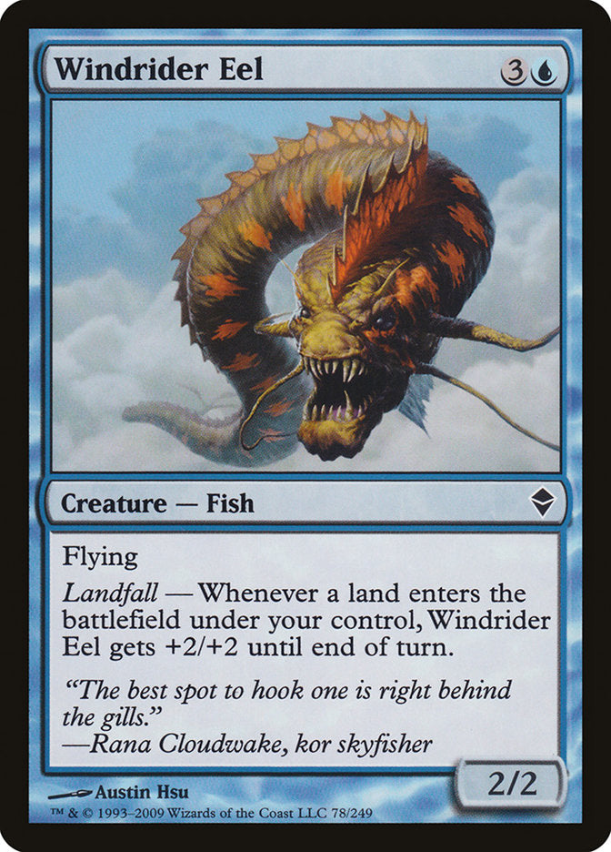 Windrider Eel [Zendikar] | Game Haven TX