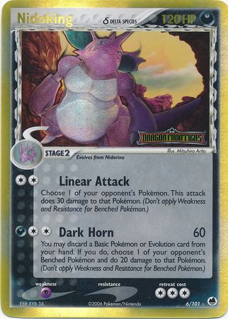 Nidoking (6/101) (Delta Species) (Stamped) [EX: Dragon Frontiers] | Game Haven TX