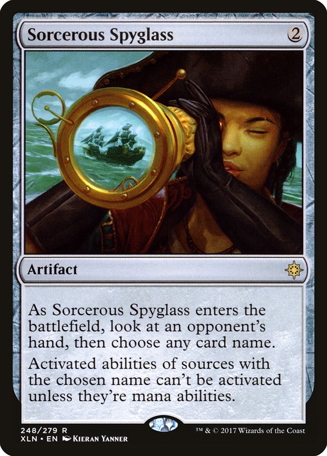 Sorcerous Spyglass [Ixalan] | Game Haven TX