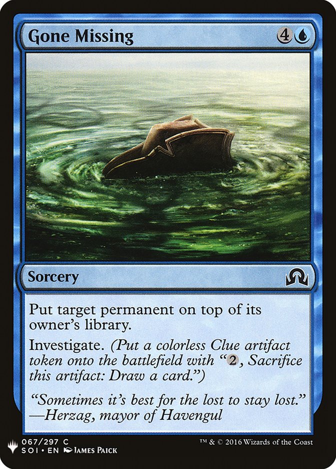 Gone Missing [Mystery Booster] | Game Haven TX