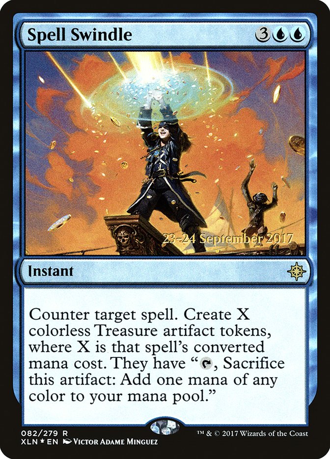 Spell Swindle [Ixalan Promos] | Game Haven TX