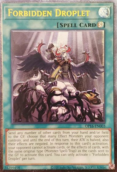 Forbidden Droplet [OP16-EN003] Ultimate Rare | Game Haven TX